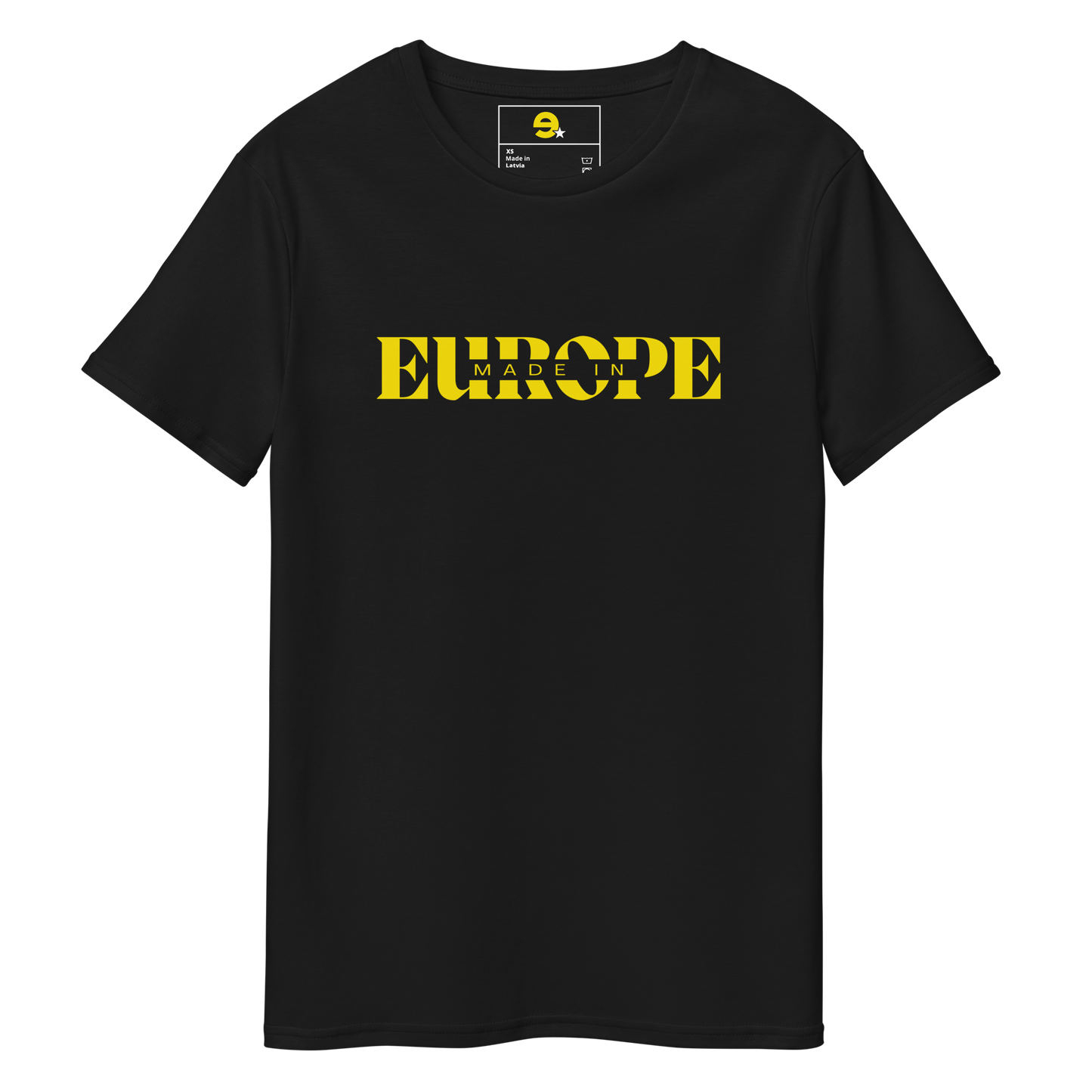 Camiseta Made in Europe negra-dorado