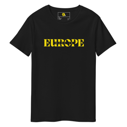 Camiseta Made in Europe negra-dorado