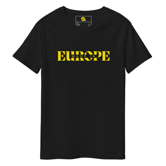 Camiseta Made in Europe negra-dorado