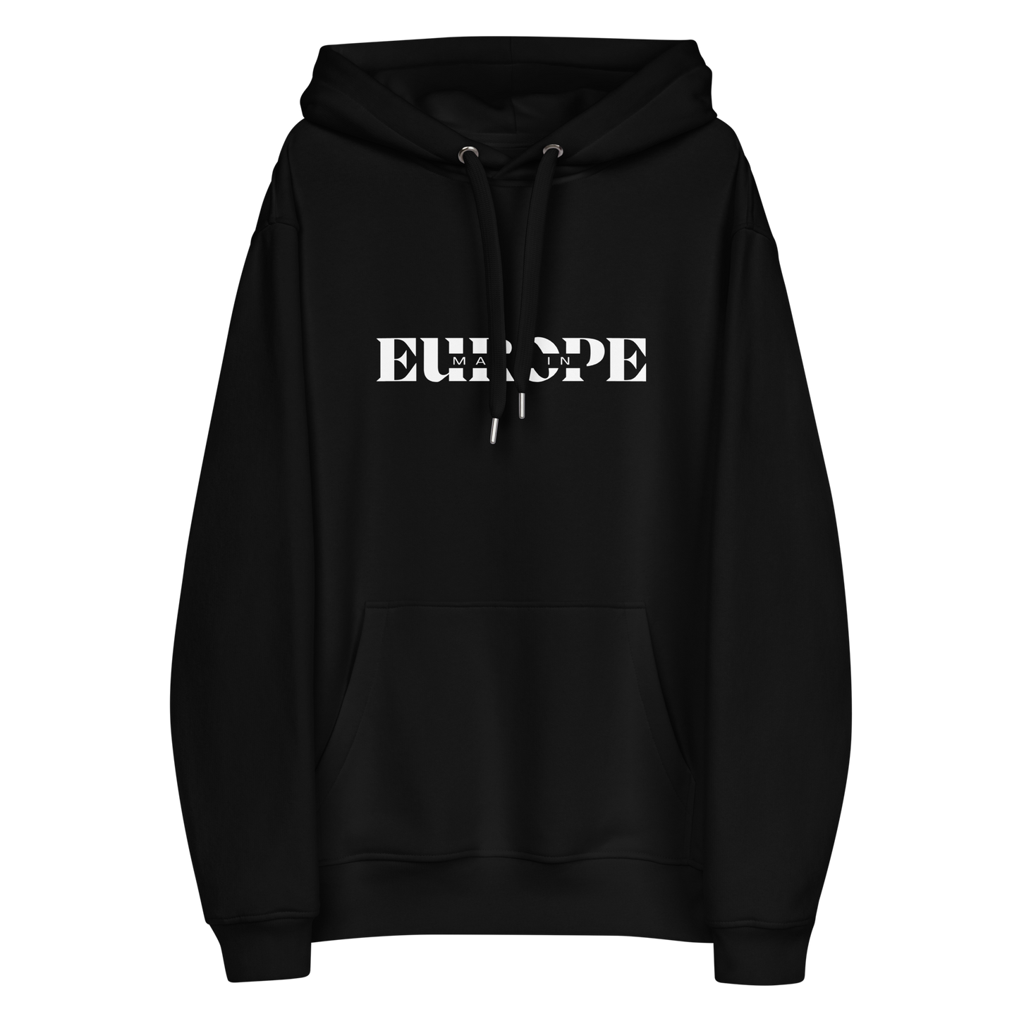 Sudadera Made in Europe negra-blanco