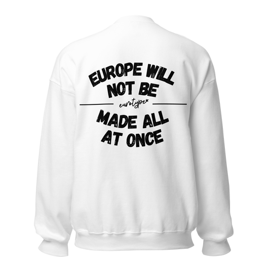 White Schuman Declaration Sweater