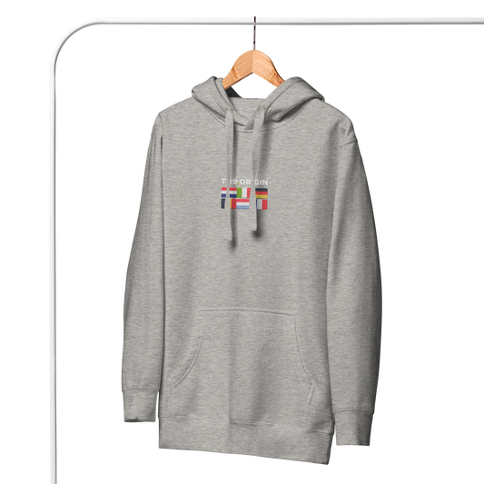 The Origin gray hoody