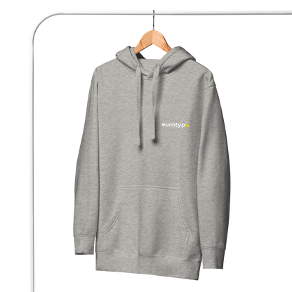 Sudadera eurotype gris - logo clásico