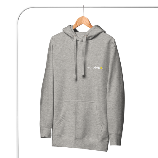 Sudadera eurotype gris - logo clásico