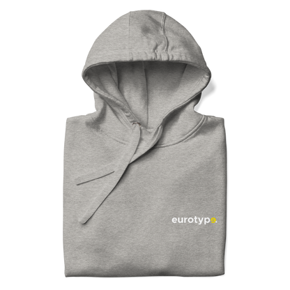 Sudadera eurotype gris - logo clásico