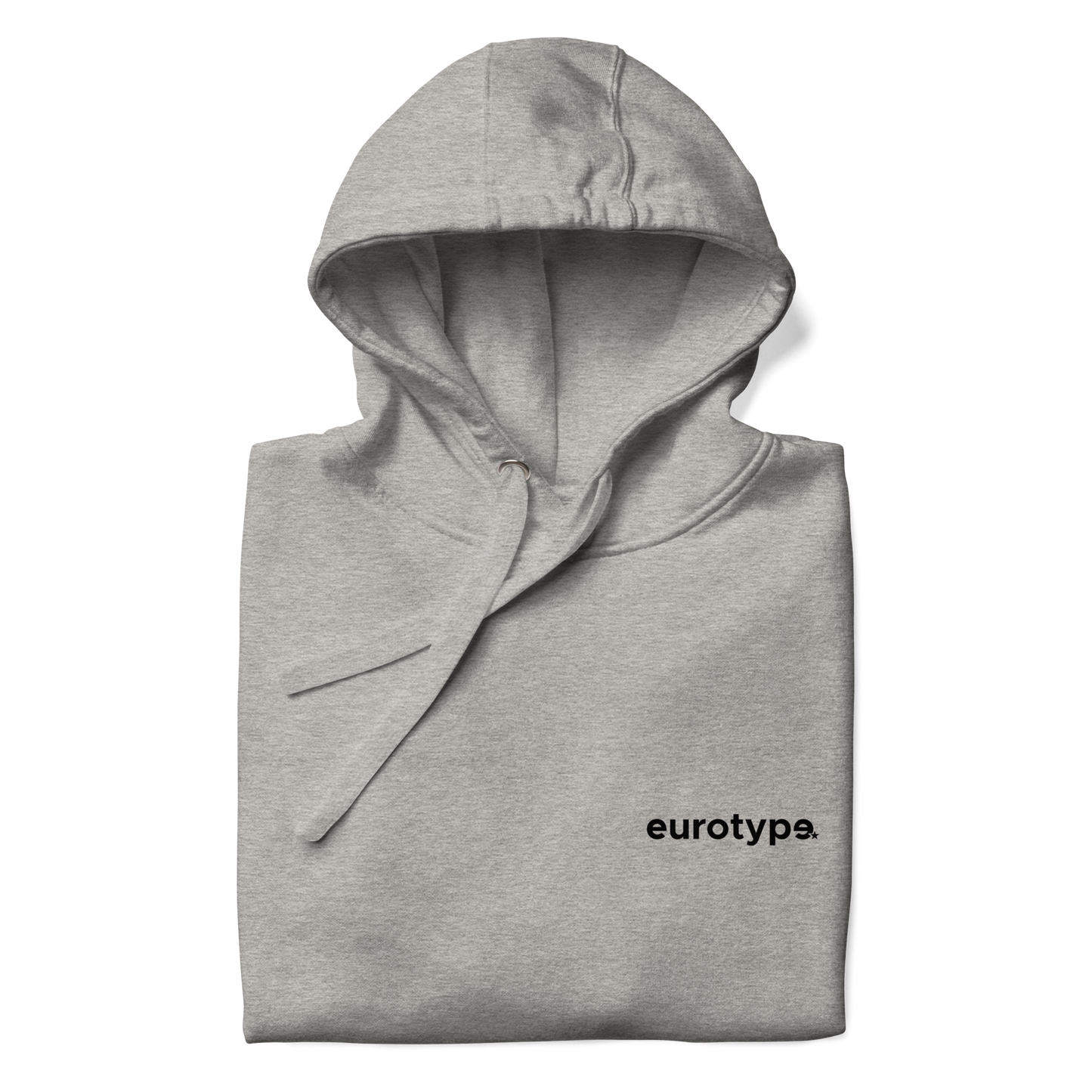 Sudadera eurotype gris - logo negro