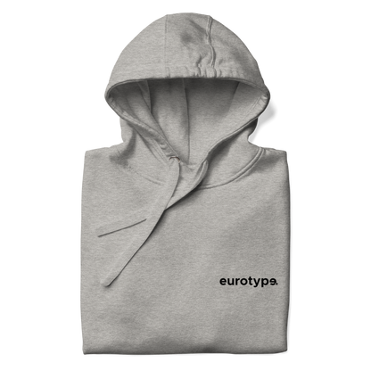 Sudadera eurotype gris - logo negro