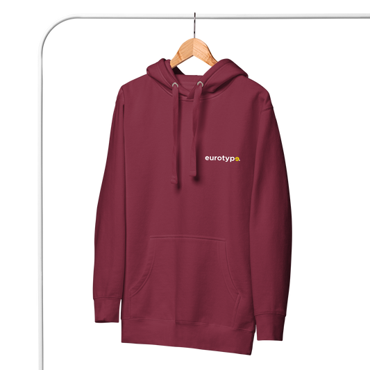 Maroon eurotype sweatshirt